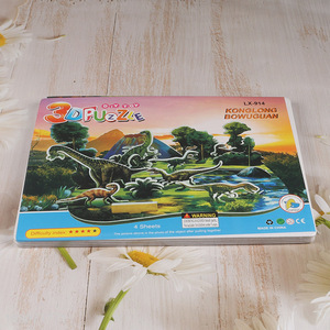 Wholesale Diy 3D Dinosaur forest Puzzle Kids Educational Toy