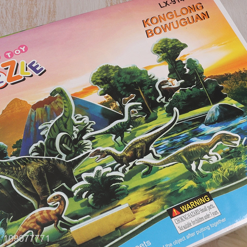 Wholesale Diy 3D Dinosaur forest Puzzle Kids Educational Toy