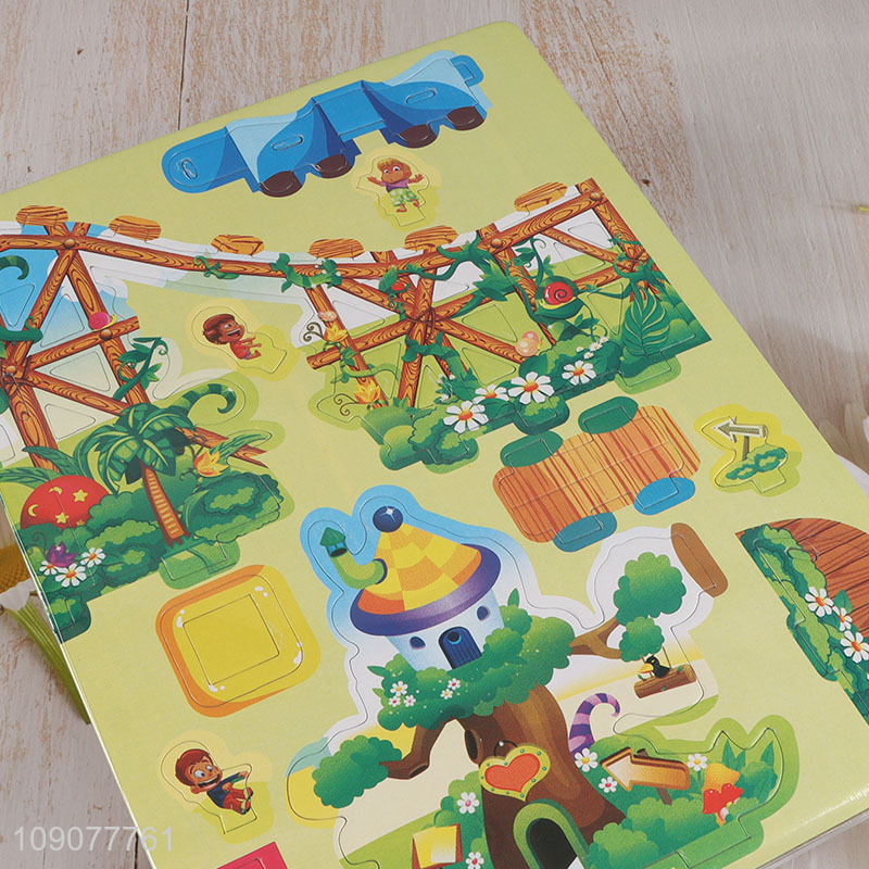 Hot Sale 33 Pieces 3D Amusement Park Puzzle Toys for Kids