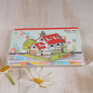 Factory Direct Sale 43 Pieces 3D Holiday Hotel Puzzle Toys