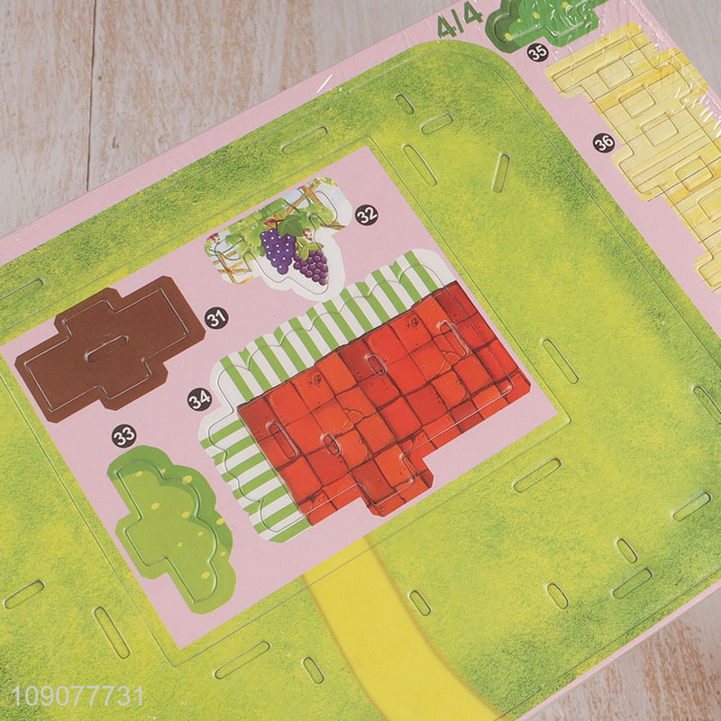 Wholesale 37 Piece 3D Garden House Puzzle Toy for Boys Girls