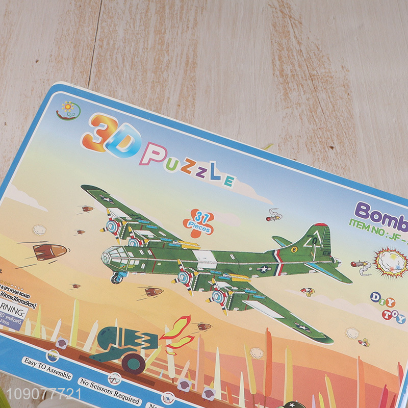 Good Quality 37 Pieces 3D Bomber Puzzle Toy Educational Toy