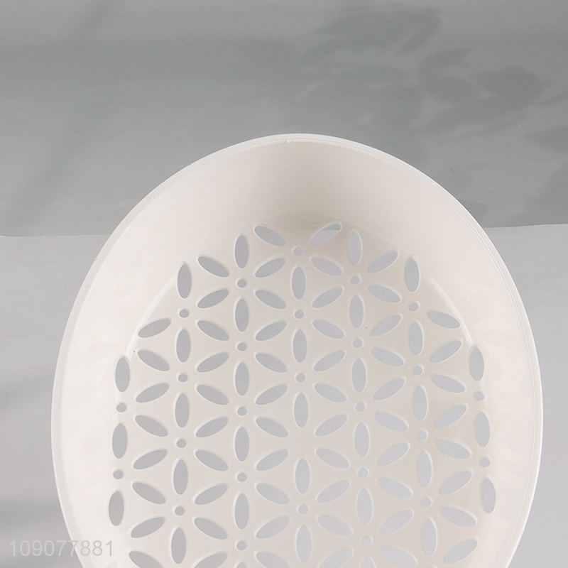 High Quality Plastic Fruits Vegetable Drain Basket Kitchen Colander Strainer