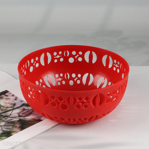 New Product Plastic Fruits Vegetable Washing Basket Hollowed-Out Fruit Bowl