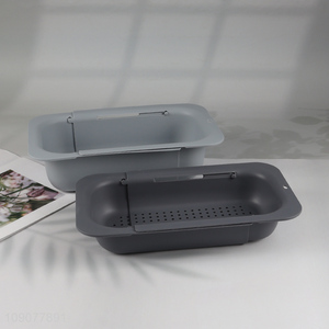 High Quality Extendable Over the Sink Colander Strainer Kitchen Drain Basket