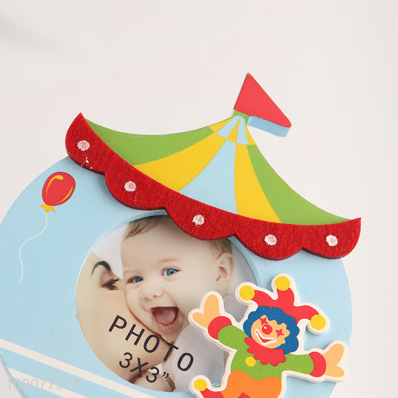 Top selling cartoon wooden photo frame picture frame with hook