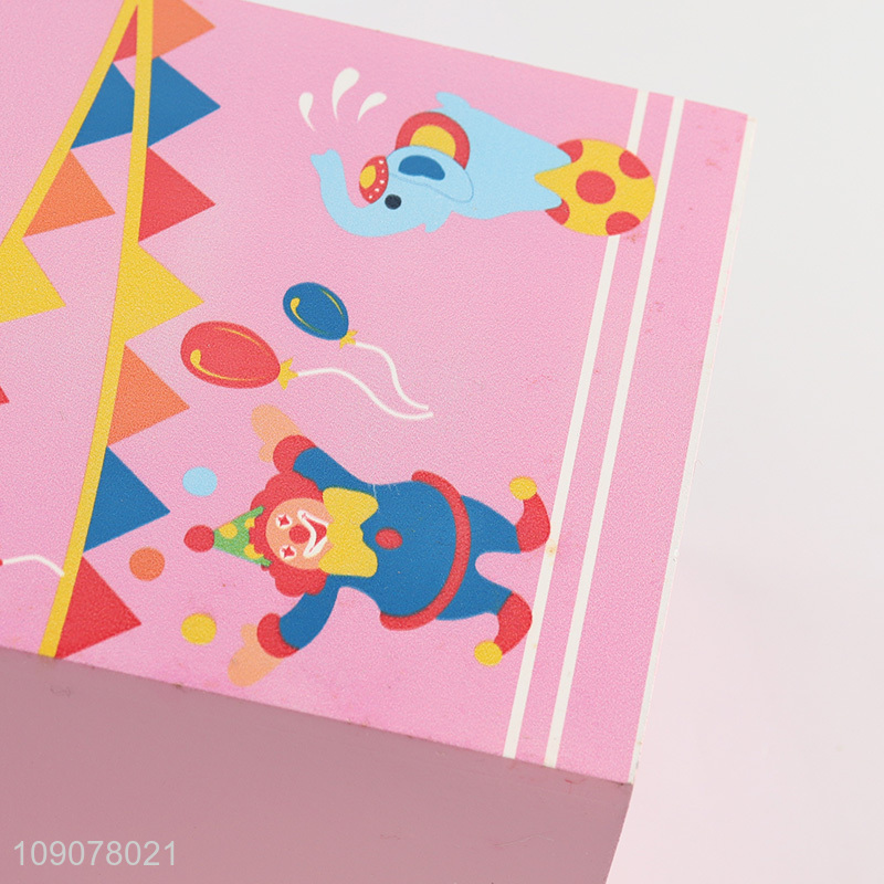 China supplier pink desktop wooden storage box with lid