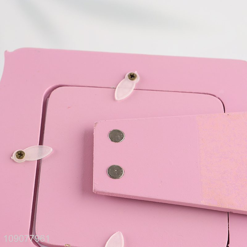 China factory cartoon elephant wooden photo frame picture frame for baby