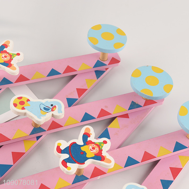 Good quality folding space saving wooden hook pants hook for sale