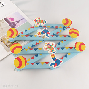 Yiwu market space saving cartoon wooden hook wall-mounted hook