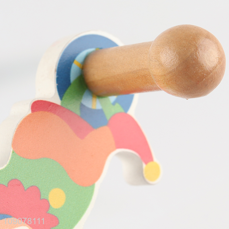 Hot products joker shape wooden hook wall-mounted hook for household