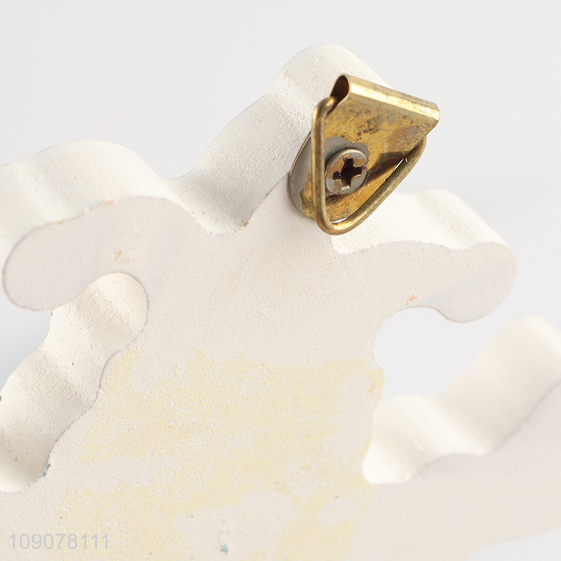 Hot products joker shape wooden hook wall-mounted hook for household