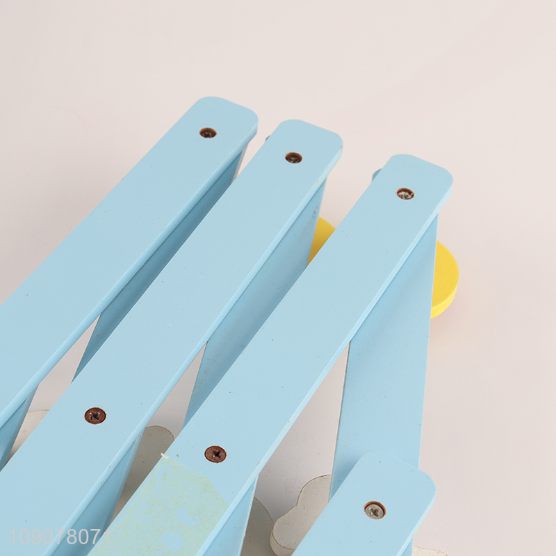 Yiwu market space saving cartoon wooden hook wall-mounted hook