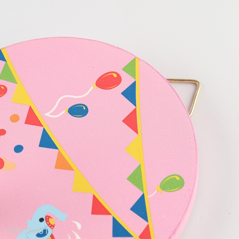 High quality round wall-mounted home wooden hook coat hook