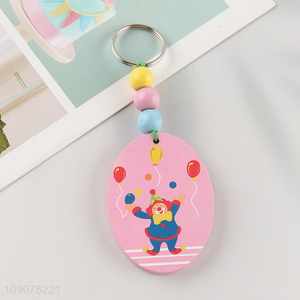 New arrival portable cute wooden keychain for gifts