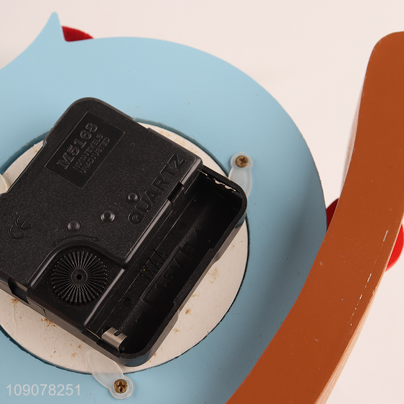 Yiwu market cute home decor wooden table clock desk clock