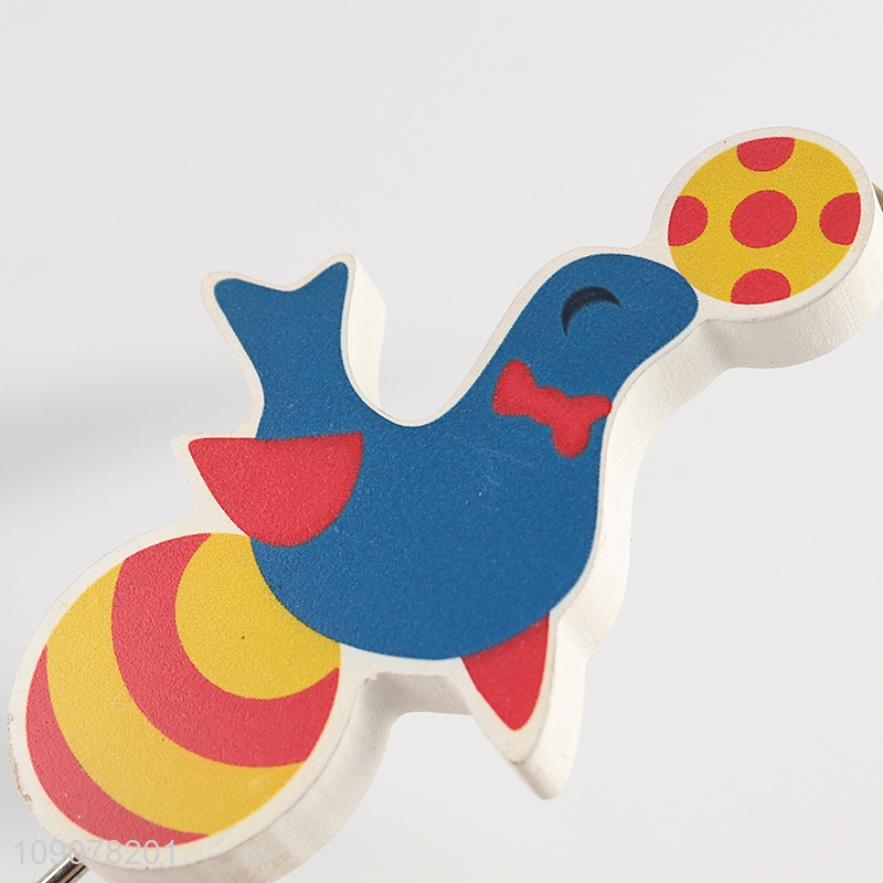 Best quality cartoon wall-mounted wooden hook heavy duty hook