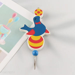 Best quality cartoon wall-mounted wooden hook heavy duty hook