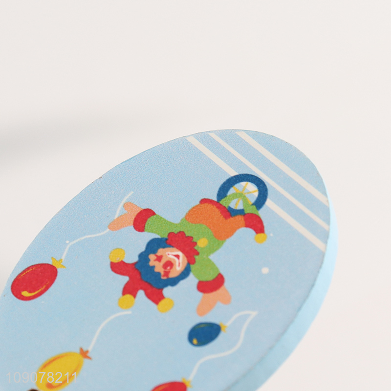 Factory price portable cartoon printed wooden keychain for gifts