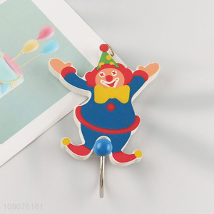 Best price joker shape wall-mounted wooden hook bathroom kitchen hook