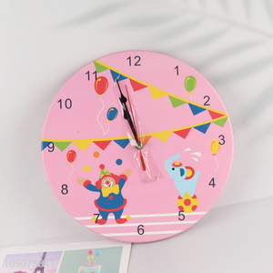 China wholesale round home deceor wall decor wooden wall clock