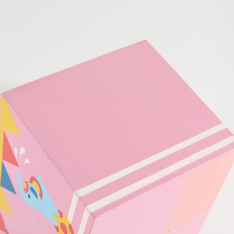 Low price desktop organizer wooden storage box with lid