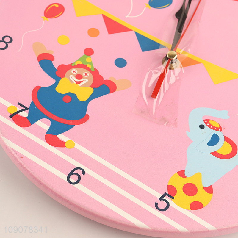 China wholesale round home deceor wall decor wooden wall clock