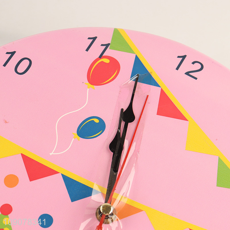 China wholesale round home deceor wall decor wooden wall clock