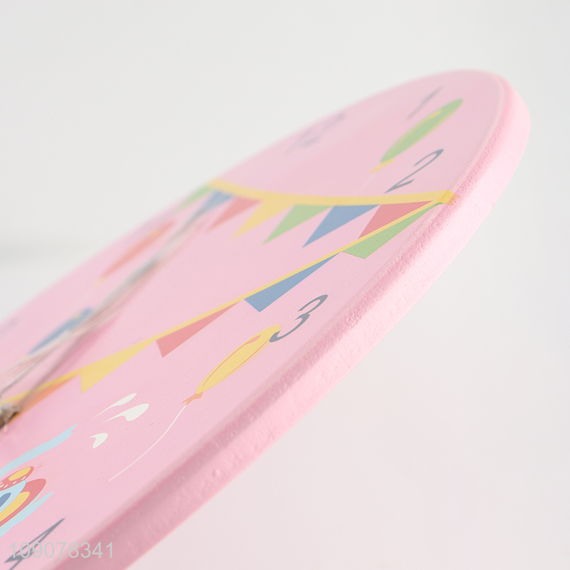 China wholesale round home deceor wall decor wooden wall clock