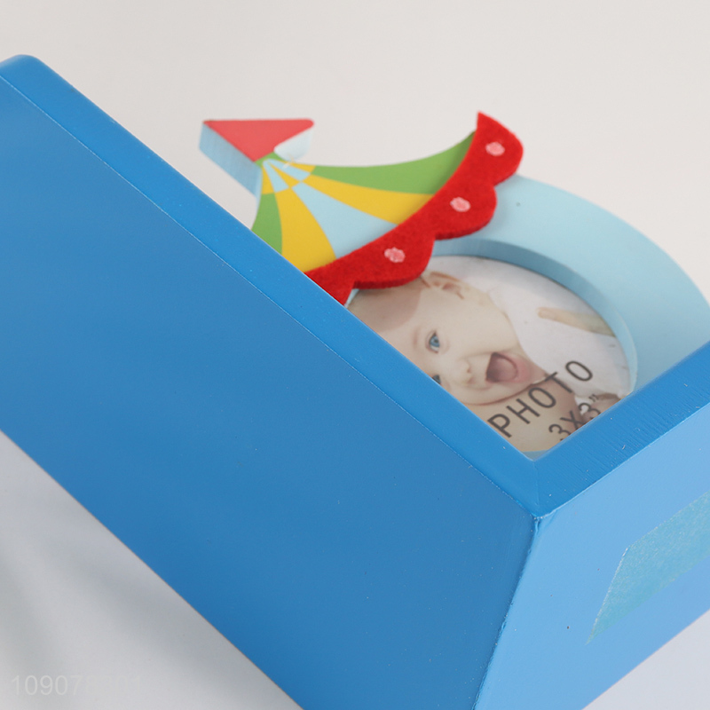 Most popular tabletop decoration baby wooden photo frame picture frame