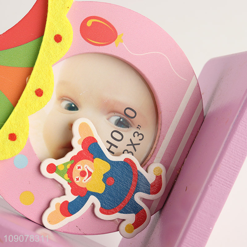 Top quality baby family wooden photo frame picture frame for desktop