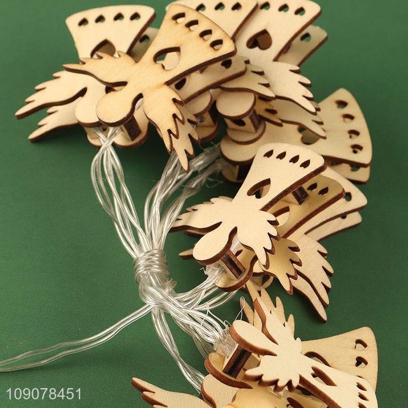 Low price angle shape wooden string lights decorative lights