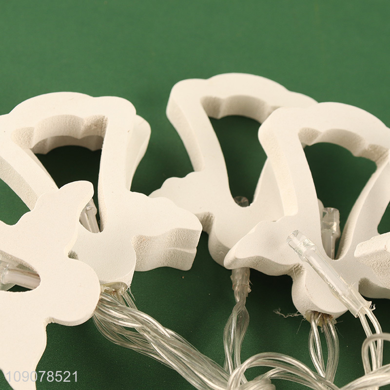 Factory supply white wooden string lights decorative lights for sale