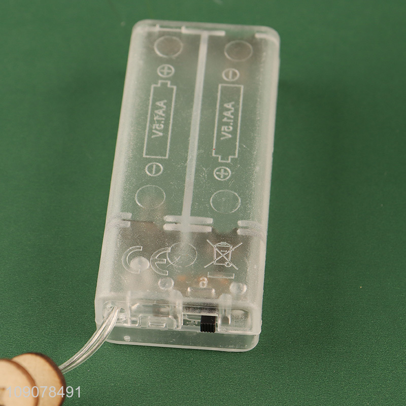 China supplier gingerbread man shape wooden string lights decorative lights