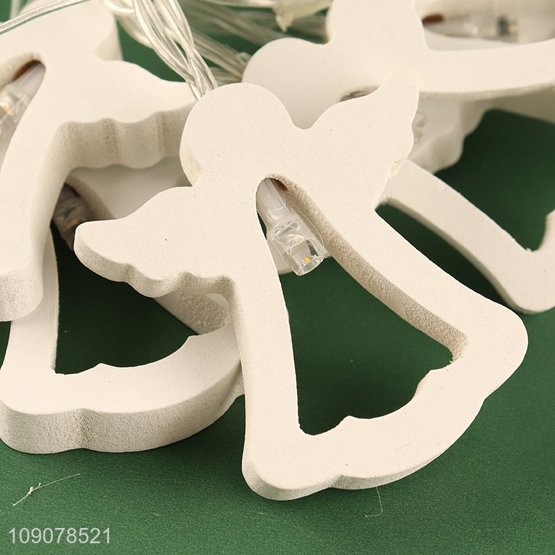 Factory supply white wooden string lights decorative lights for sale