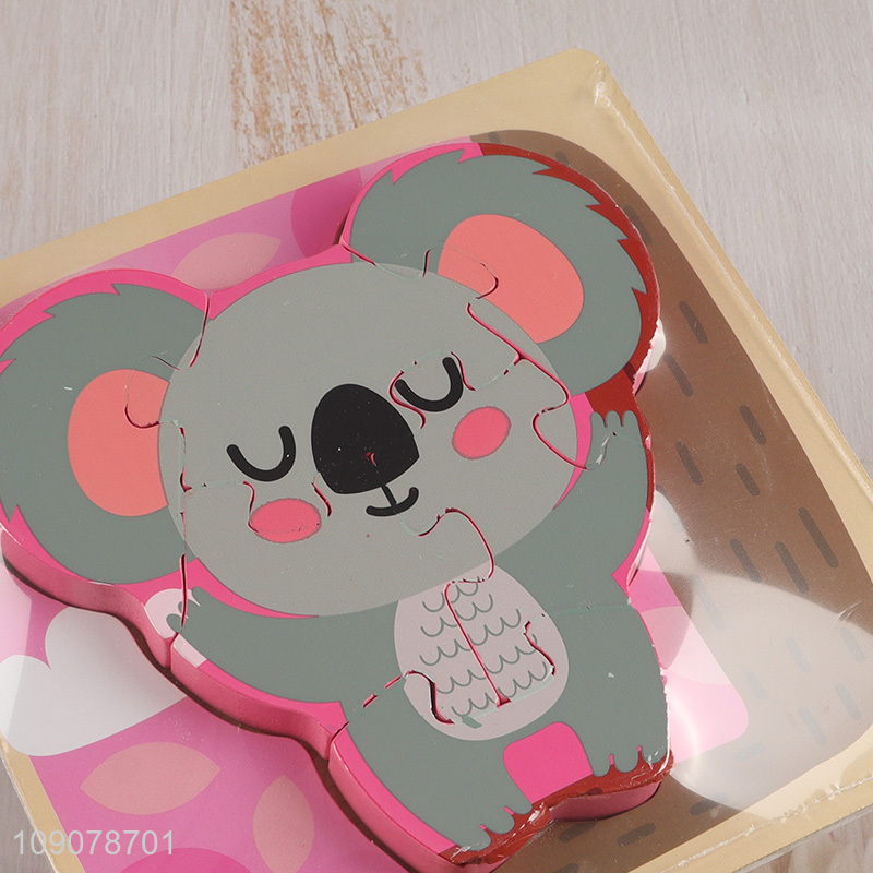 Promotional Cartoon Koala Wooden Puzzle Kids Preschool Educational Toy