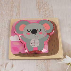 Promotional Cartoon Koala Wooden Puzzle Kids Preschool Educational Toy