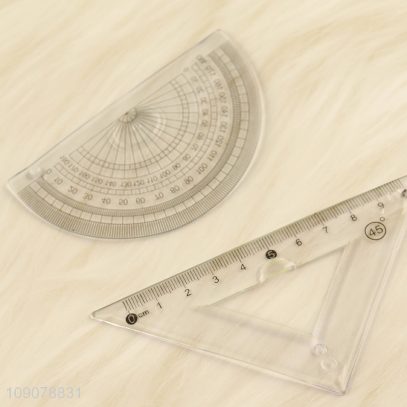 Popular products plastic school students drafting supplies soft ruler set