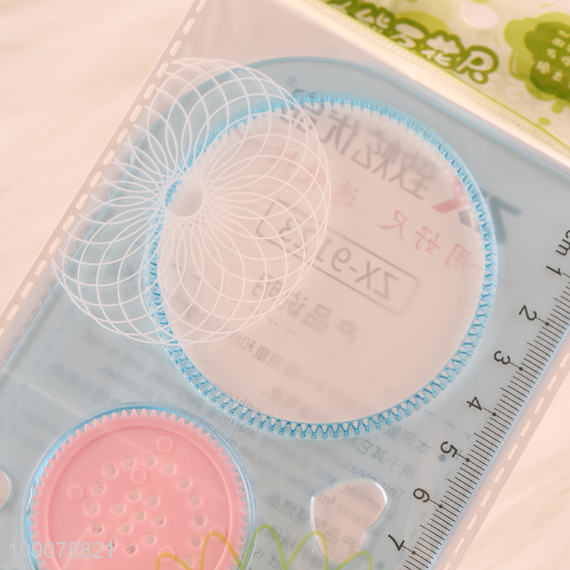 Top quality plastic school students drafting supplies multifunctional ruler