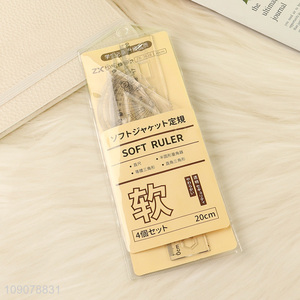 Popular products plastic school students drafting supplies soft ruler set