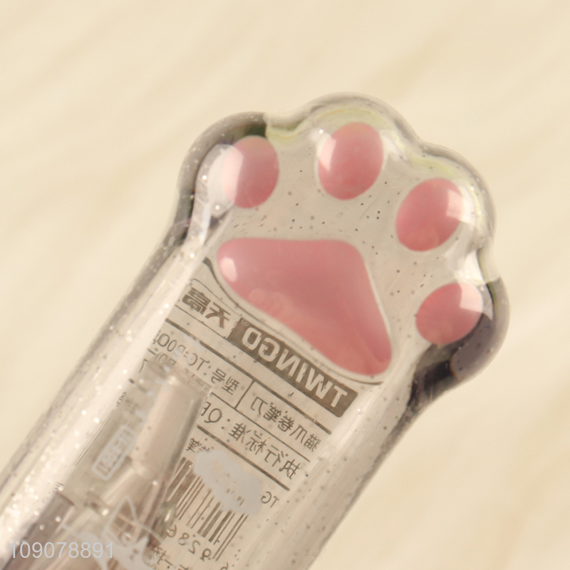 Good selling cat paw shape school students stationery pencil sharpener
