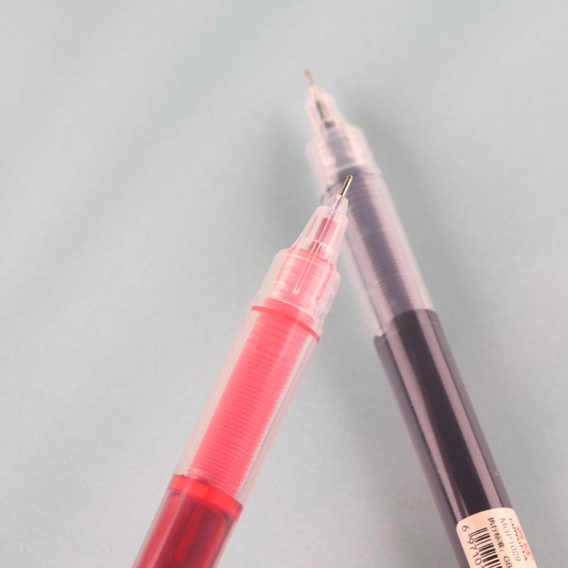 Most popular 12pcs school office straight liquid ball pen gel pen