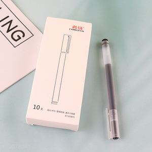 Hot selling durable 10pcs school office writing gel pen set