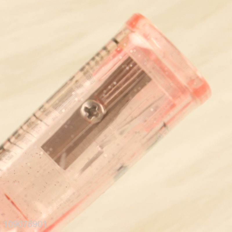 Low price cute cat paw shape plastic school students stationery pencil sharpener