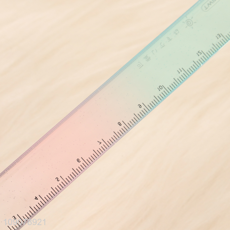 Online wholesale multicolor cute cat paw plastic ruler for drafting supplies