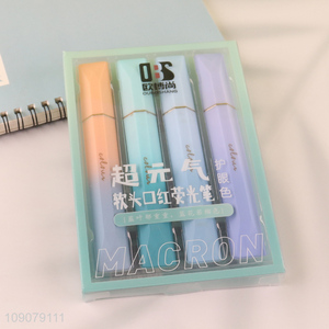Latest products 4pcs quick dry drawing students stationery highlighter pen set