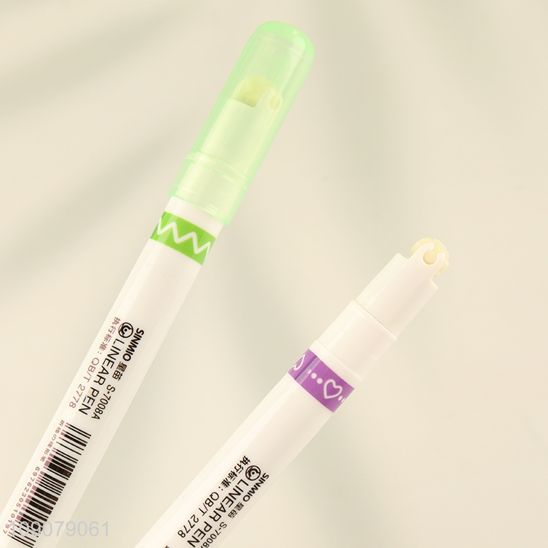 Yiwu market creative handbook students DIY outline curve pen