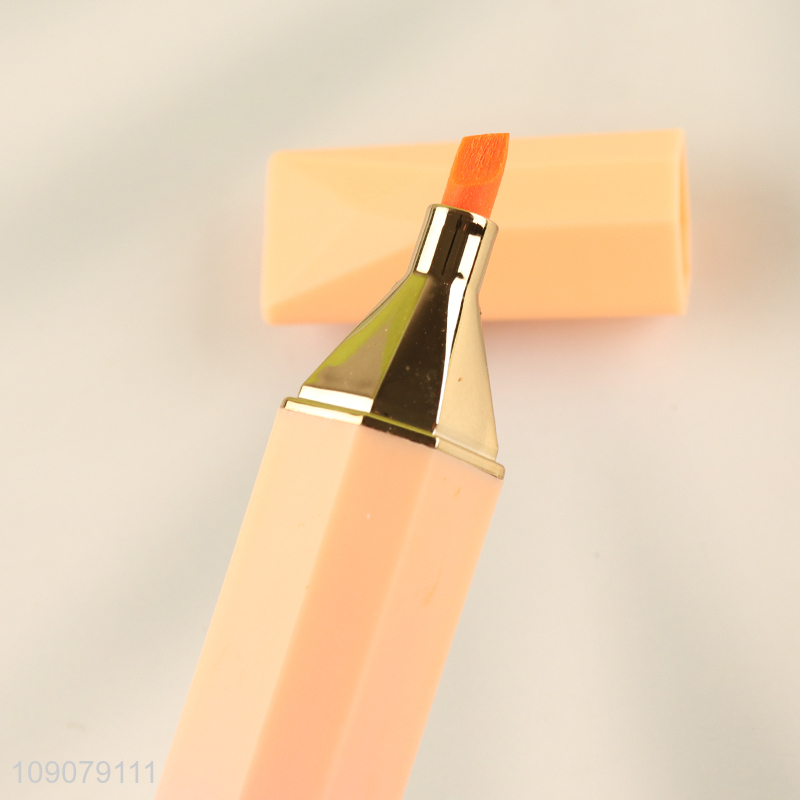 Latest products 4pcs quick dry drawing students stationery highlighter pen set