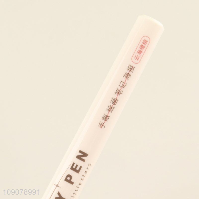 Most popular 4pcs school office stationery shiny pen highlighter pen set