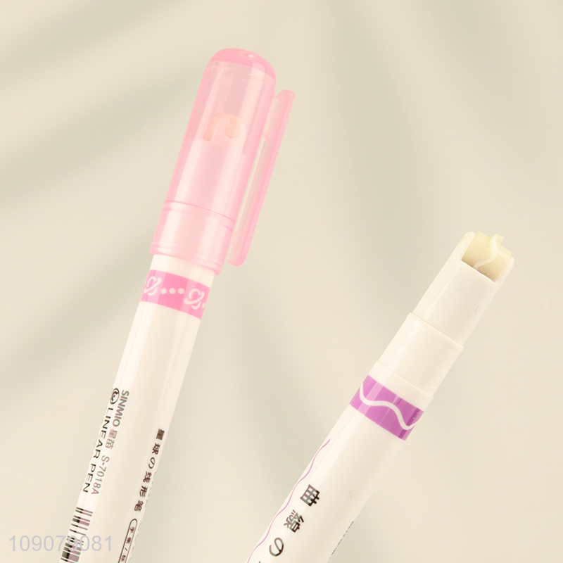 Factory supply 3pcs DIY outline curve pen contour pen for stationery